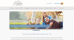 Desktop Screenshot of kaatzfunerals.com